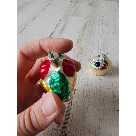 Vintage fruit basket glass Mercury ornament Maximus‎ tree mini - Picture 4 of 11